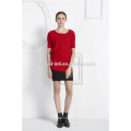 Fashion short-sleeve cashmere knitted sweater